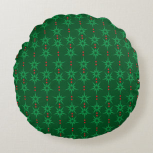 Garland Grönt Round Pillow för mellanliggande Mod Rund Kudde