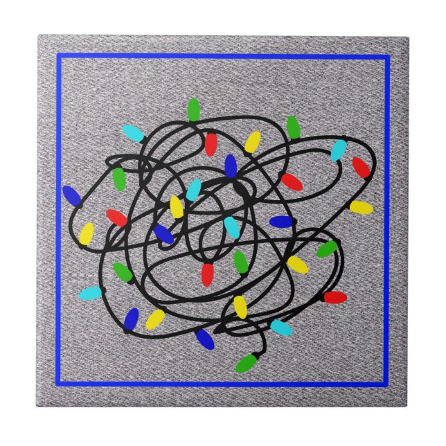 Garland jul Ljus-87878 Kakelplatta (Framsidan)