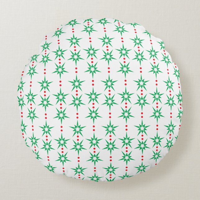Garland Round Pillow, mellanliggande Mod Rund Kudde (Framsidan)