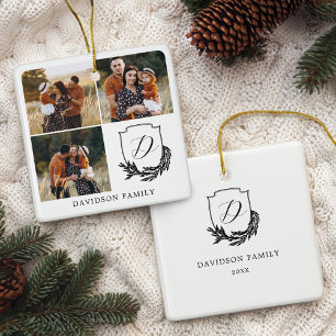 Garland Wandeandmonogram Family Photo Gallery Blac Julgransprydnad Keramik