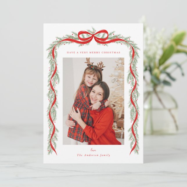 Garland with a bow kort (Stående Fram)