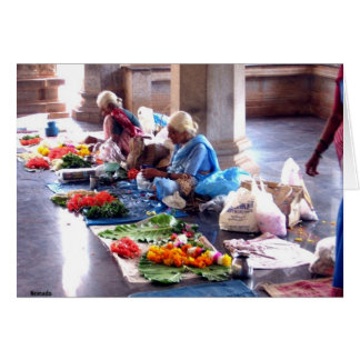 Garlands of Flowers Hälsningskort