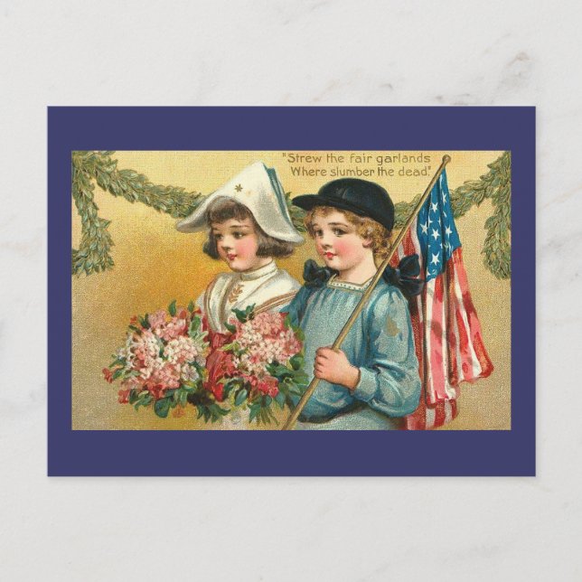 Garlands Vintage Americana Vykort (Framsida)
