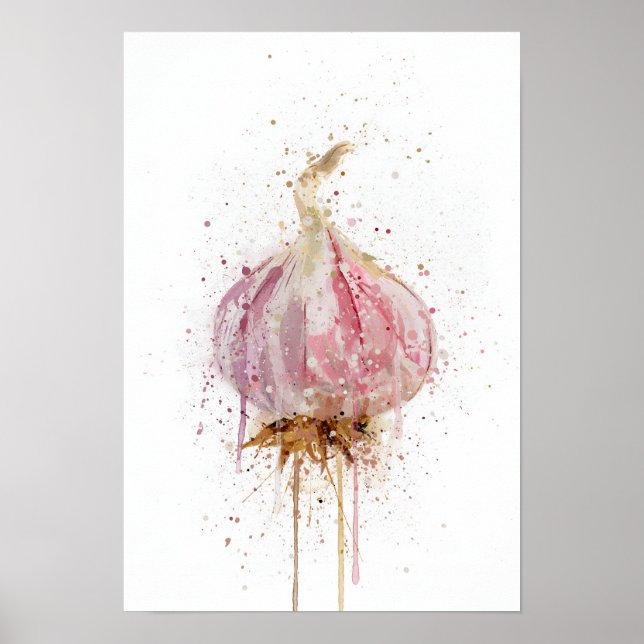Garlic Bulb Vegetable Poster (Framsidan)