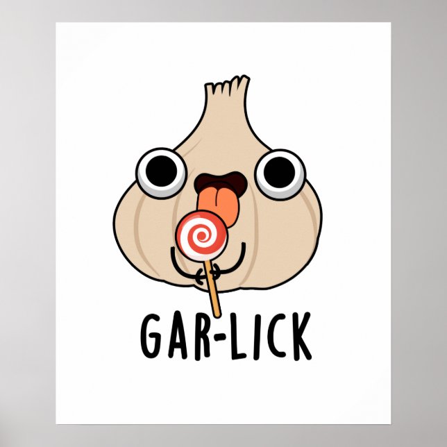 Garlick Funny Vitlic Herb Pun Poster (Framsidan)
