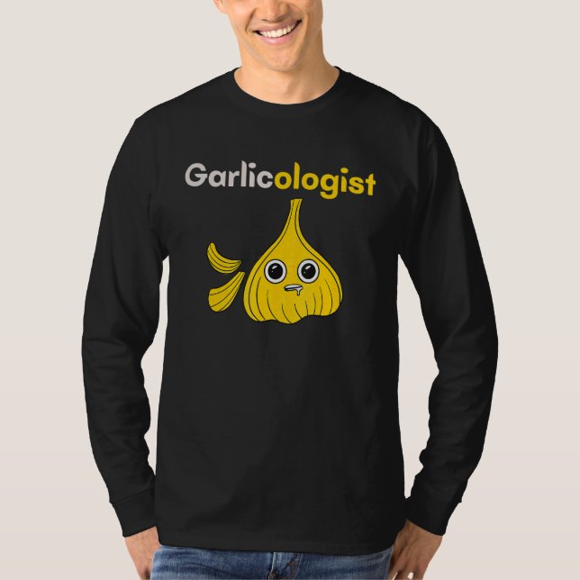 Garlicolog Vitlic Cook Chef Cooking Bread T Shirt (Framsida)