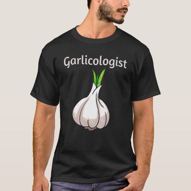 Garlicolog Vitlic Cook Chef Cooking Bread T Shirt (Framsida)