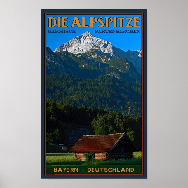 Garmisch - Alspitze Poster (Framsidan)