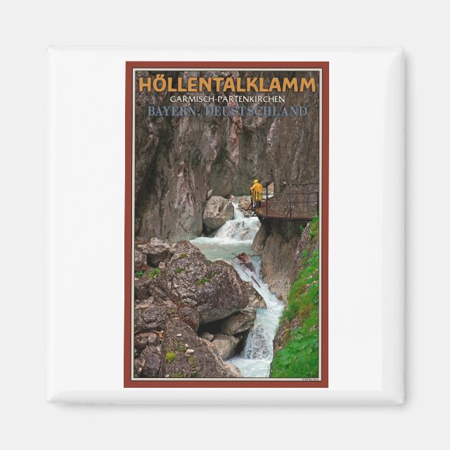 Garmisch - Höllentalklamm Magnet (Framsidan)