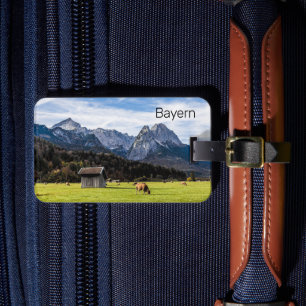 Garmisch Partenkirchen Alpernas Bavaria Tyskland Bagagebricka