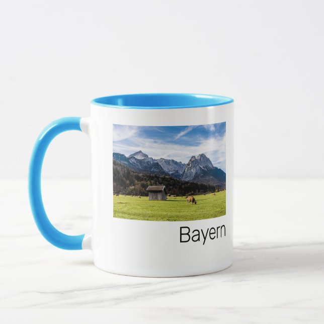 Garmisch Partenkirchen Alpernas Bavaria Tyskland Mugg (Vänster)