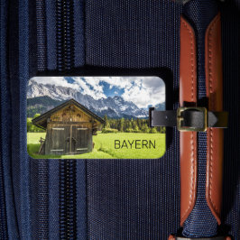 Garmisch Partenkirchen Bavaria Alpernas Panorama Bagagebricka