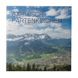 Garmisch-Partenkirchen Bavaria Alpernas Panorama G Kakelplatta