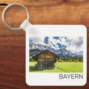 Garmisch Partenkirchen Bavaria Alpernas Panorama Nyckelring