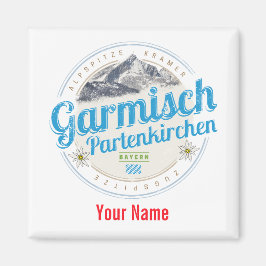Garmisch Partenkirchen Bavaria Vintage Alperna Magnet
