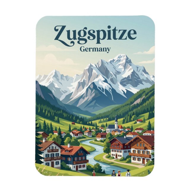 Garmisch-Partenkirchen Tyskland Magnet (Vertikal)