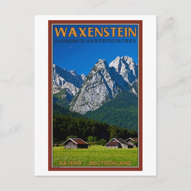 Garmisch - Waxenstein Vykort (Framsida)