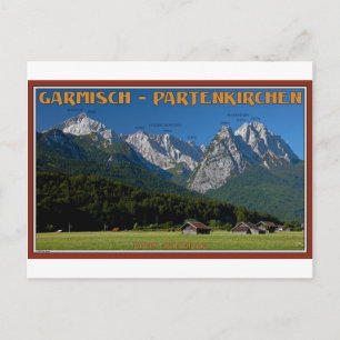 Garmisch - Zugspitze och Alpspitze Vykort