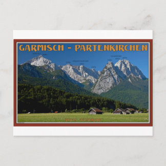 Garmisch - Zugspitze och Alpspitze Vykort