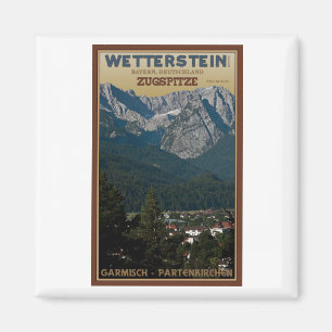 Garmisch - Zugspitze ovanför Town Magnet