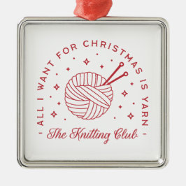 Garn av älskare-jul julgransprydnad metall