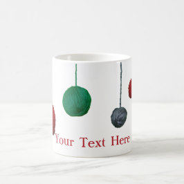 Garn Boll Crafty Helgdag / Din text Kaffemugg