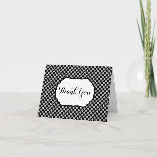 Garn Bollar Mönster ♥ Tack Crafts Kort (Framsida)