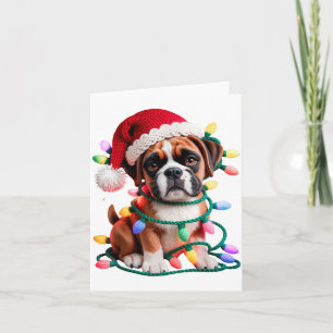 Garn Boxer Hund Syning Stickning Virkning Jul Kort