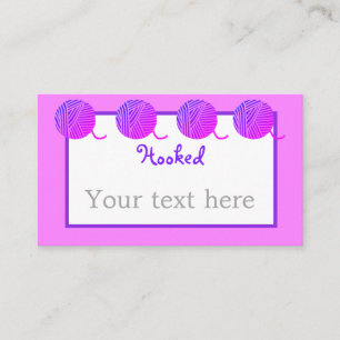 Garn Crochet/Sticka Visitkort