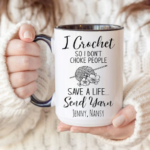 Garn, Crocheter, jag Crochet, så jag väljer inte f Mugg