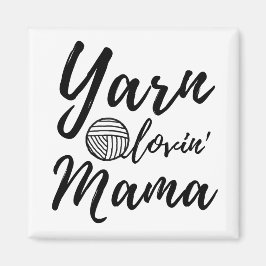 Garn Loving Mamma ・ Sticka Crochet Crafts Magnet