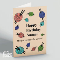 Garn/nitting/Crochet Anpassade Birthday