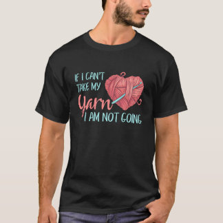 Garn Stickning Virkning Jag Kommer Inte Att Virka T Shirt
