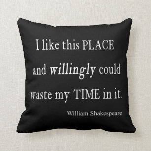 Gärna förlorada Time detta ställeShakespeare Kudde