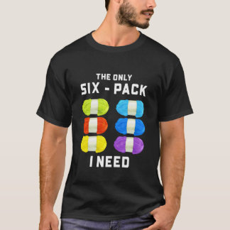 Garnälskare Stickar Virkar - Den Enda Sexpackninge T Shirt