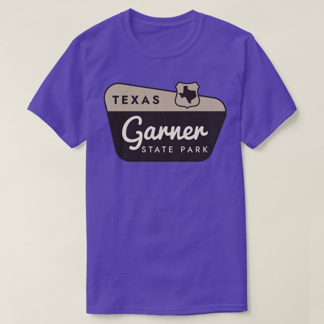 Garner State Park Texas Välkomsttecken T Shirt (Design framsida)