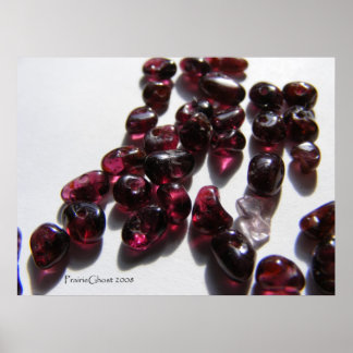 Garnet Bead Chip Poster