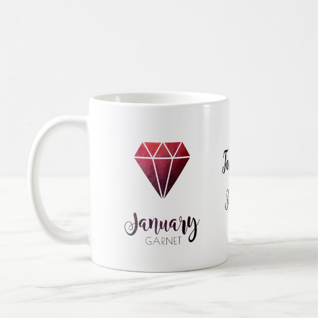Garnet från Birthstone mugg (Vänster)
