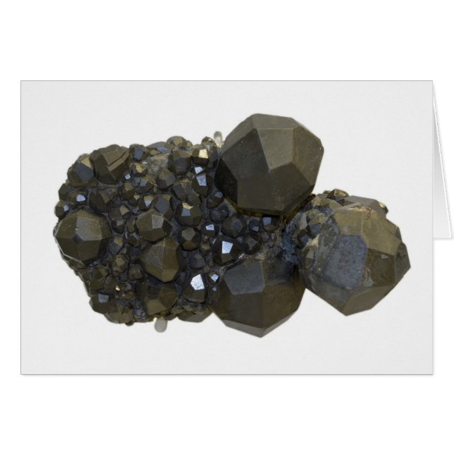 Garnet i naturlig form hälsningskort (Framsidan Horizontal)