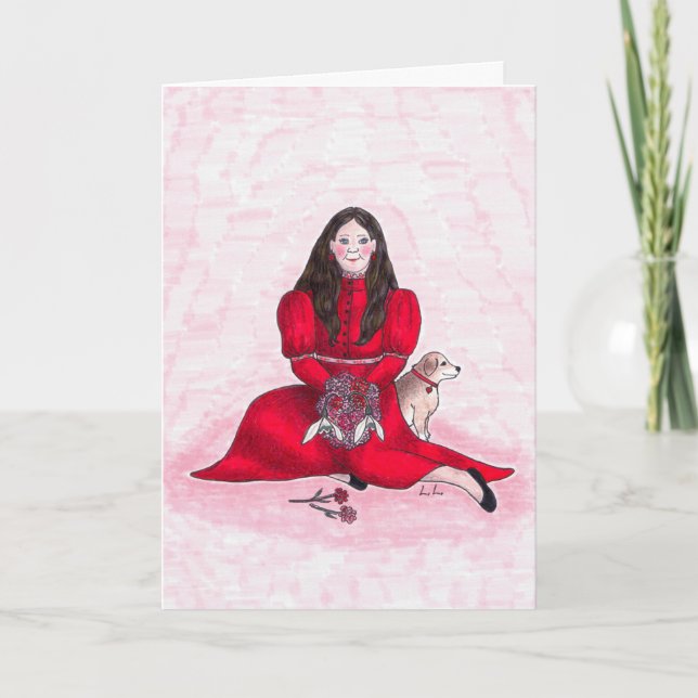 Garnet - januari-födelsedag kort (Framsida)