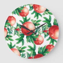 Garnet mönster stor klocka