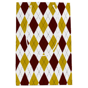 Garnet och Guld Classic Argyle Diamond Mönster