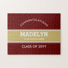 Garnet och Guld Studenten Anpassningsbarna Pussel