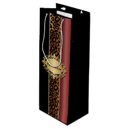 Garnet Red and Black Leopard Mönster