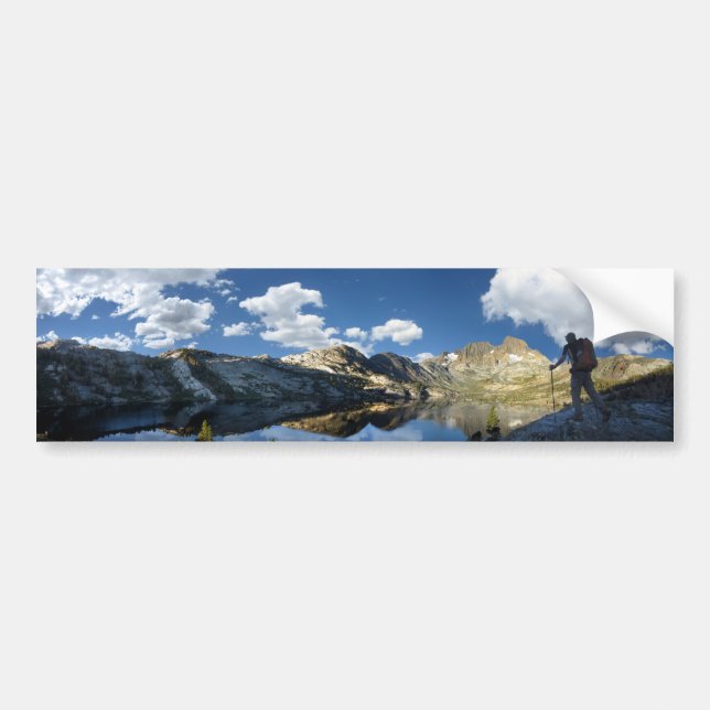 Garnet Sjö och Banner Peak 2 - John Muir Trail Bildekal (Framsidan)