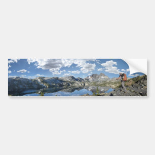 Garnet Sjö och Banner Peak - John Muir Trail Bildekal
