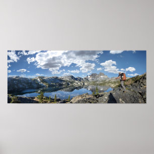 Garnet Sjö och Banner Peak - John Muir Trail Poster