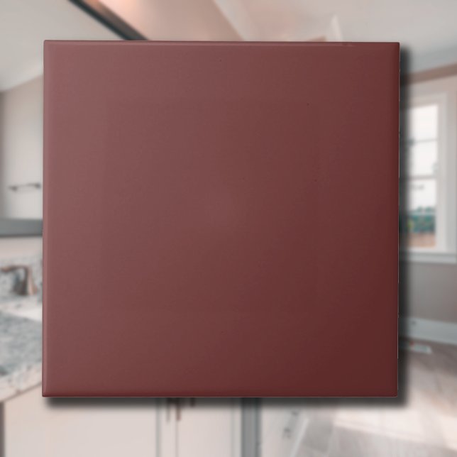 Garnet Solid Färg | Klassisk | ELEGANT Kakelplatta (Skapare uppladdad)