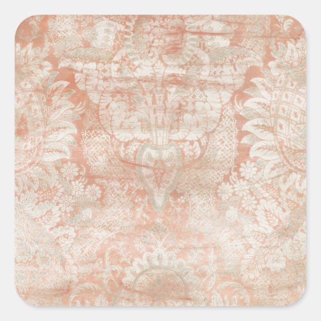 Garnet Weft Fyrkantigt Klistermärke (Framsida)