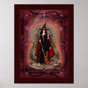 Garnet Witch och Red Dragon Poster